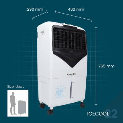 Icecool Room/Personal Air Cooler  (White Black)