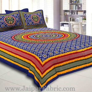 COMBO52- Set of 1 Double Bedsheet and  1 Single Bedsheet With  2+2 Pillow Cover