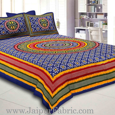 COMBO52- Set of 1 Double Bedsheet and  1 Single Bedsheet With  2+2 Pillow Cover