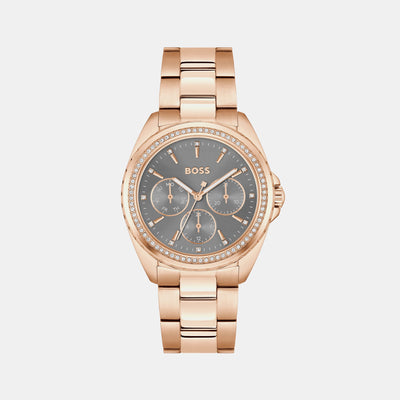 Atea Women Quartz Grey Dial Chronograph Stainless Steel Watch 1502711