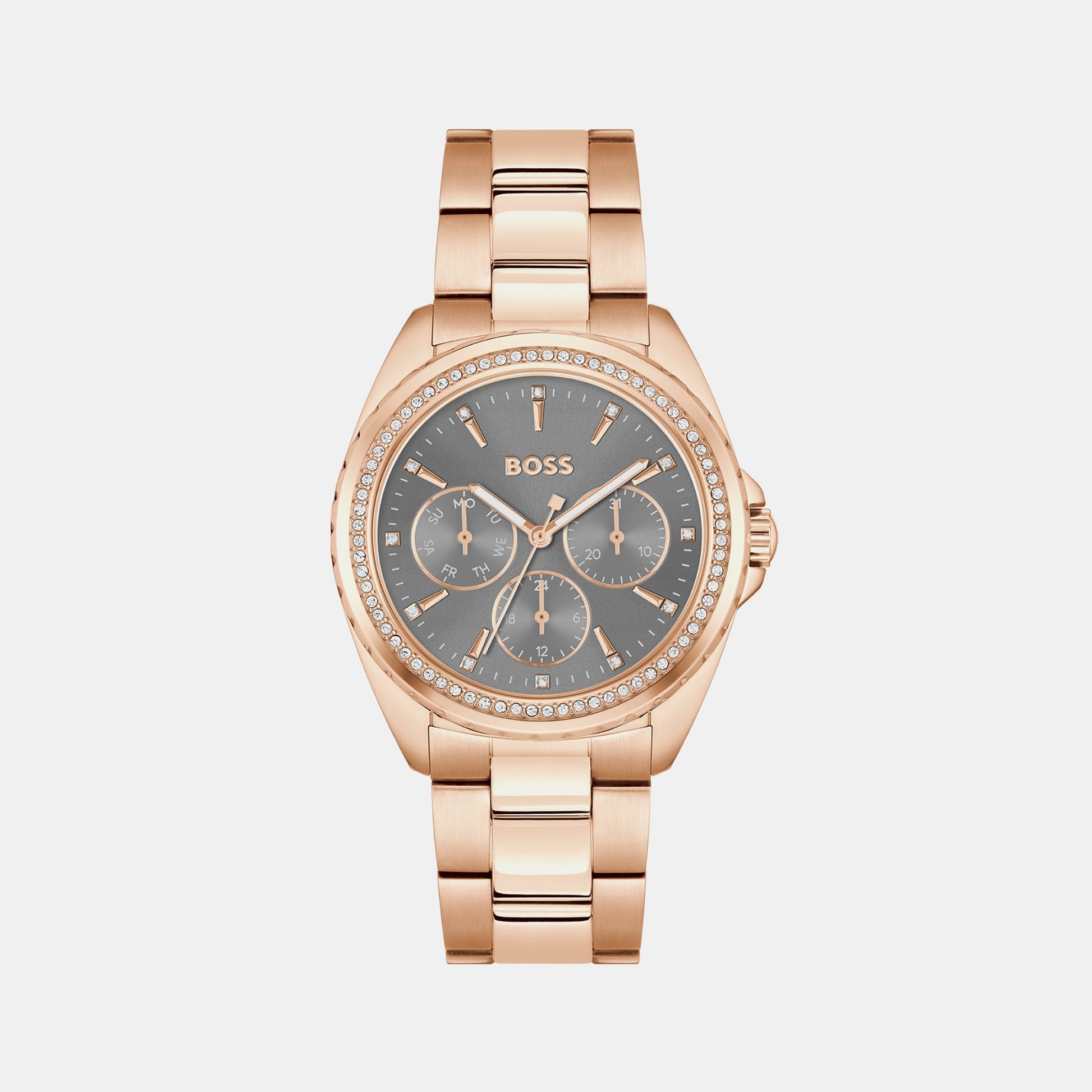 Atea Women Quartz Grey Dial Chronograph Stainless Steel Watch 1502711
