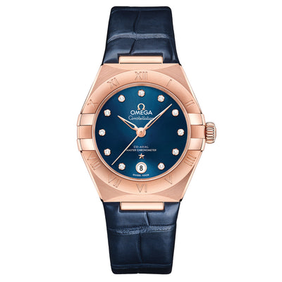 Omega Constellation Co Axial Master Chronometer Diamondsblue Dial Women 29MM