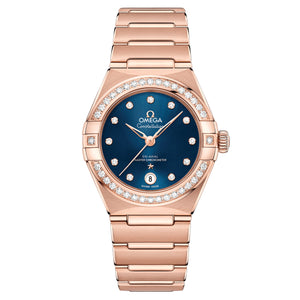 Omega Constellation Co Axial Master Chronometer Diamondsblue Dial Women 29MM