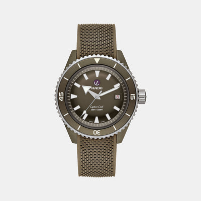 Captain Cook Men Automatic Brown Dial Analog Rubber Watch R32130318