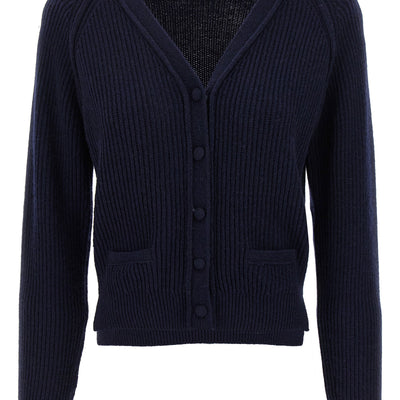 Victoria Beckham Stepped Hem Cardigan