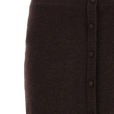 Victoria Beckham Bottoni Midi Skirt