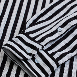 Black Stripes Slim Fit Shirt
