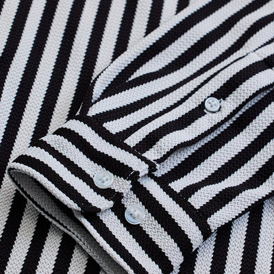 Black Stripes Slim Fit Shirt