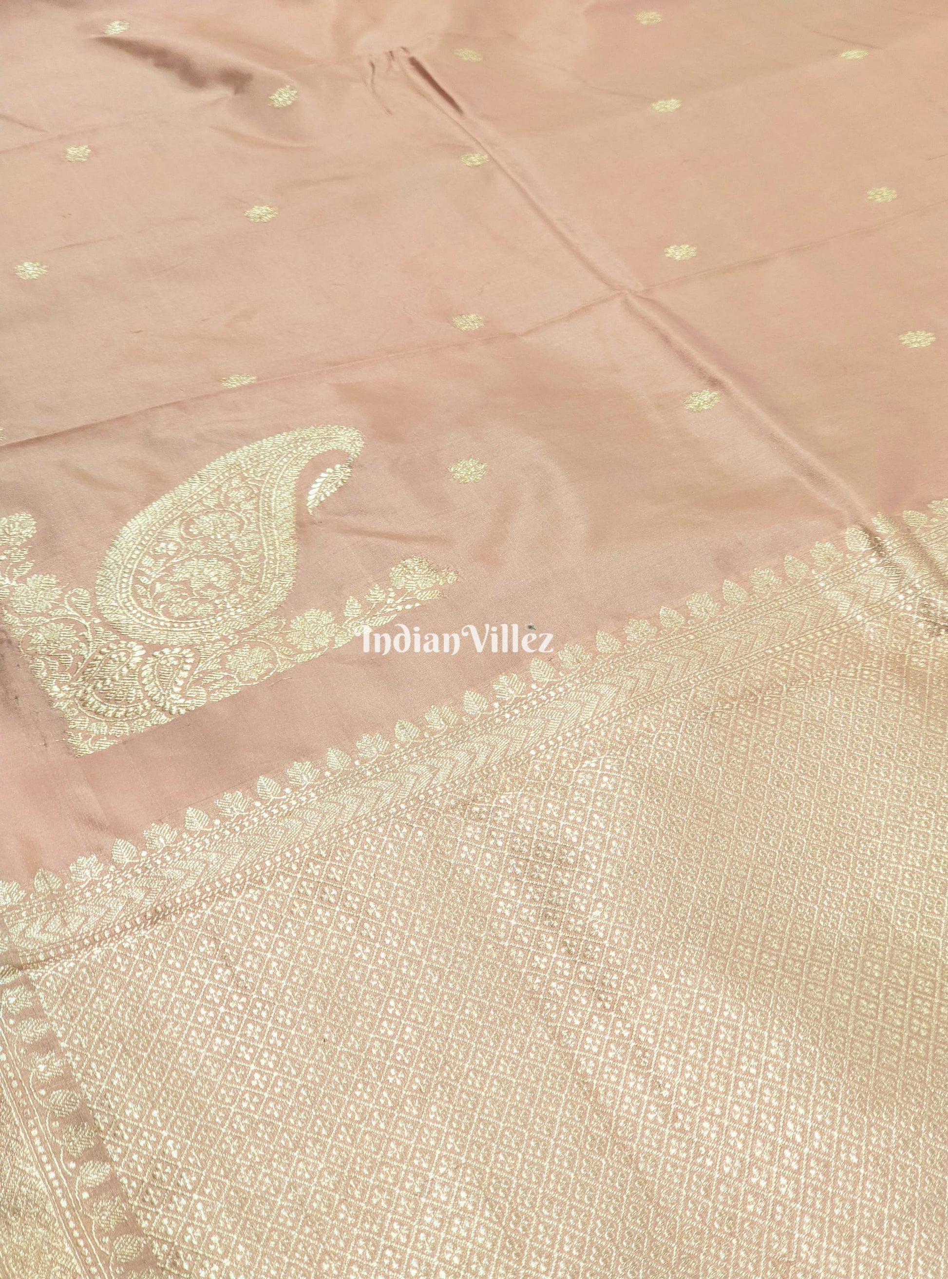 Pink Banarasi Katan Silk Saree