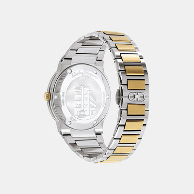 F-80 Classic Men Quartz White Dial Analog Stainless Steel Watch SFDT01420