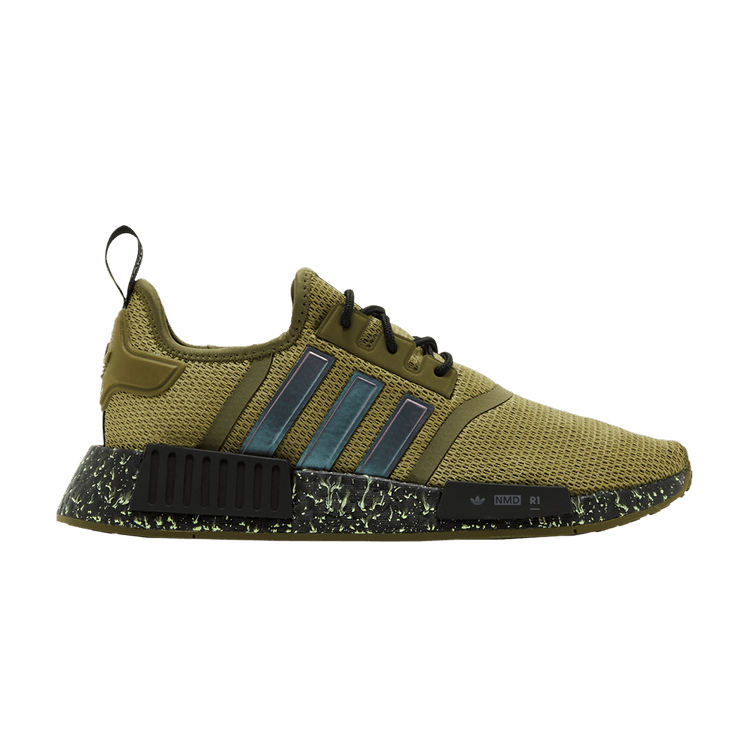 adidas NMD R1 Focus Olive Core Black Green Spark