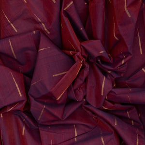 Magenta Handloom Kanchi Cotton Saree With Raindrop Buttas