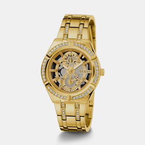 Allara Women Quartz Gold Dial Chronograph Stainless Steel Watch GW0604L2