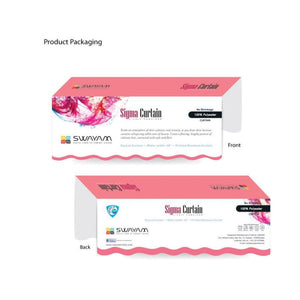 PEACH FLORAL SIGMA CURTAINS- 1986