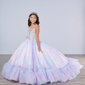 Girls Organza Ruffled Gown by Tiffany Princess 13790