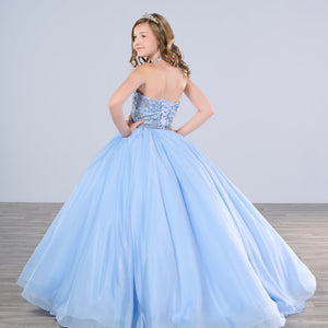 Girls Chiffon Sleeveless Gown by Tiffany Princess 13791