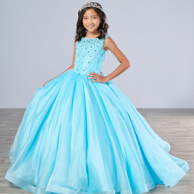 Girls Organza Sleeveless Gown by Tiffany Princess 13793