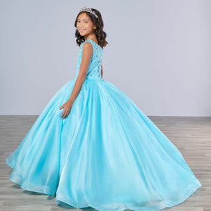 Girls Organza Sleeveless Gown by Tiffany Princess 13793