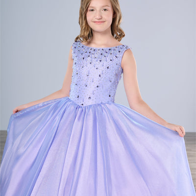 Girls Organza Sleeveless Gown by Tiffany Princess 13793