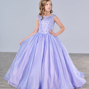 Girls Organza Sleeveless Gown by Tiffany Princess 13793