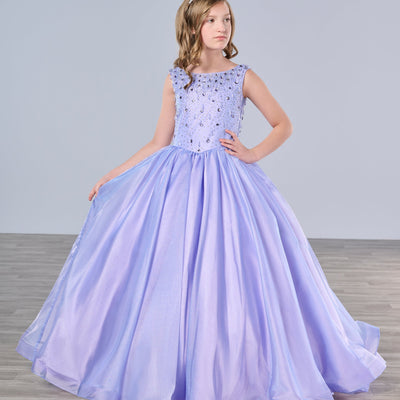 Girls Organza Sleeveless Gown by Tiffany Princess 13793
