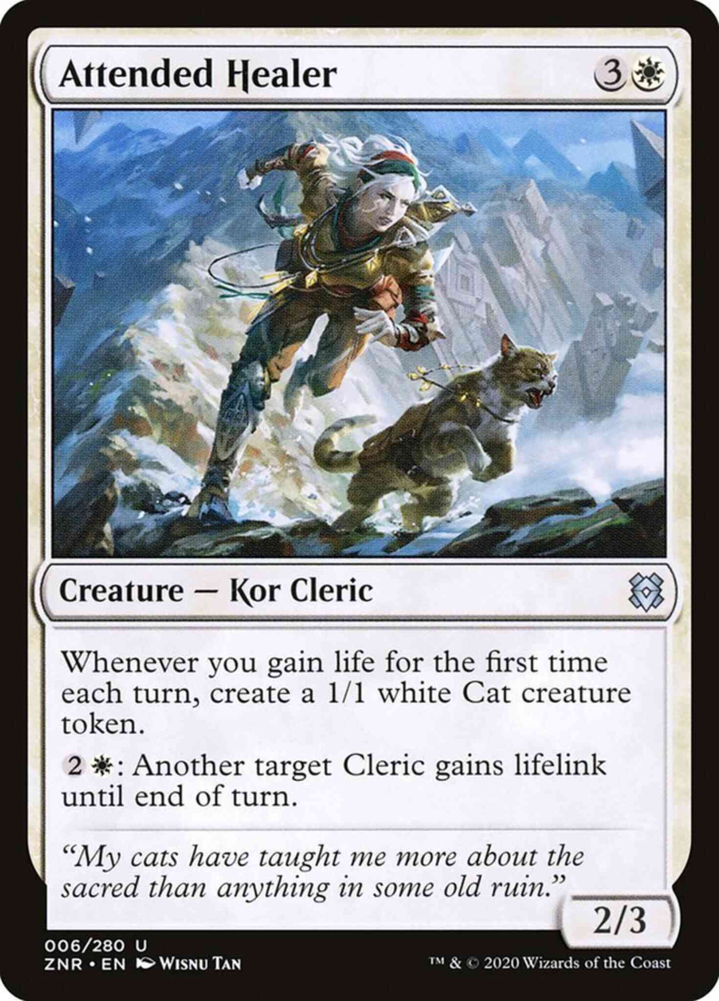 Attended Healer [6] [Zendikar Rising] [Non-Foil]