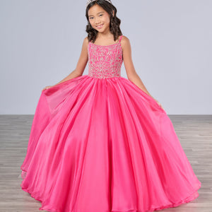 Girls Organza Sleeveless Gown by Tiffany Princess 13800