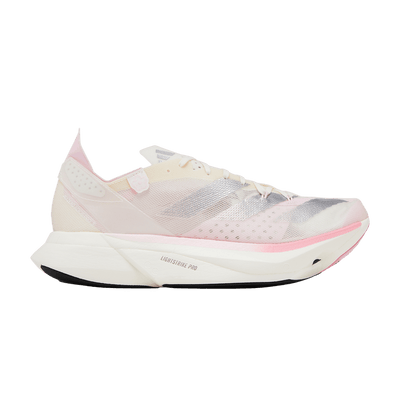 adidas Adizero Adios Pro 3 Chalk White Silver Metallic Clear Pink