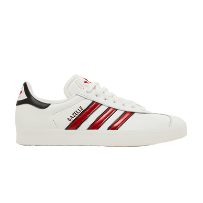 adidas Gazelle White Scarlet Black