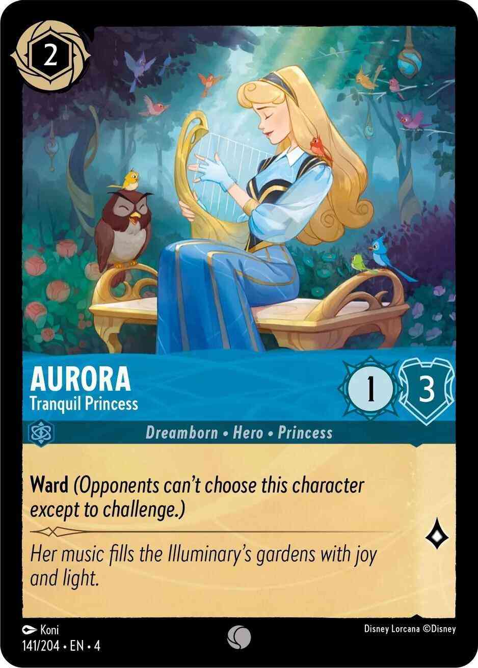 Aurora - Tranquil Princess - 141/204 [Ursula's Return] [Cold Foil]