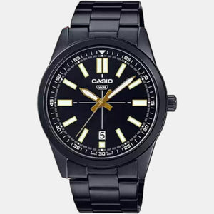 Enticer Men Quartz Black Dial Analog Stainless Steel Watch A1941