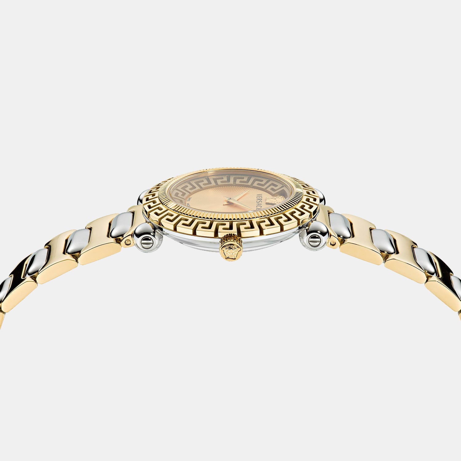 Greca Women Quartz Gold Dial Analog Stainless Steel Watch VE6I00423