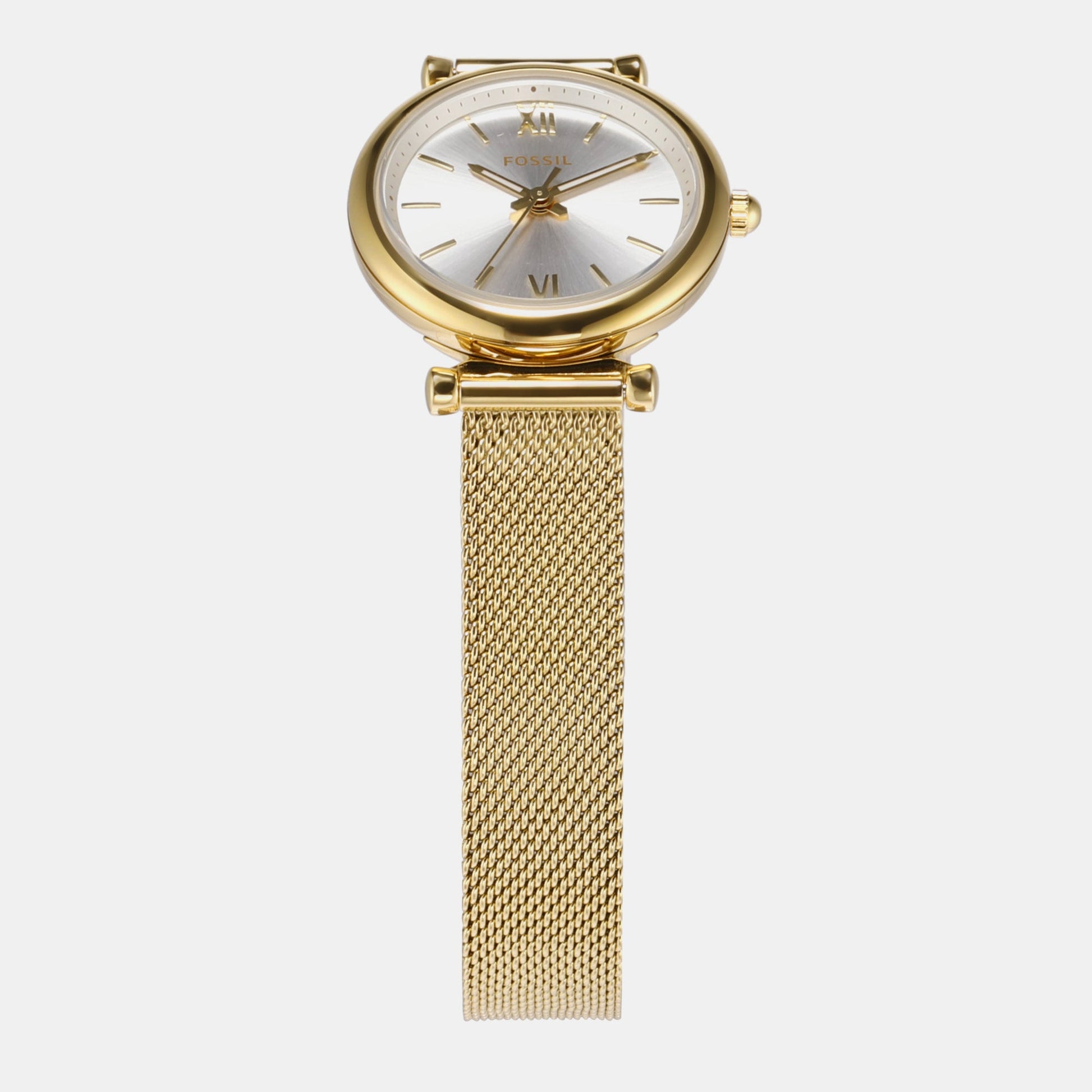 Carlie Women Quartz White Dial Analog Mesh Watch ES5251SET