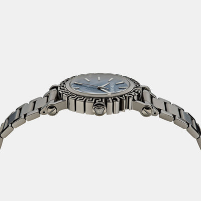 Greca Men Quartz Blue Dial Analog Stainless Steel Watch VE6D00423