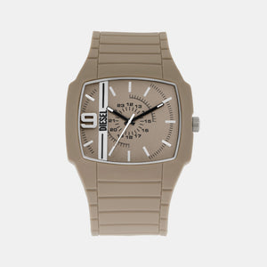 Cliffhanger 2.0 Men Quartz Beige Dial Analog Silicone Watch DZ2167