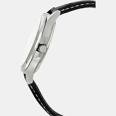 Enticer Men Quartz Black Dial Analog Leather Watch A844