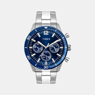 E Class Men Quartz Blue Dial Chronograph Stainless Steel Watch TWEG22203