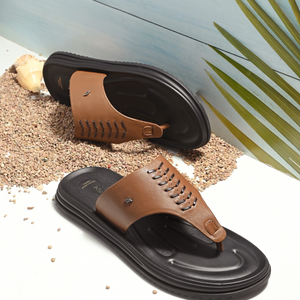 Comet Leather Slippers by Aspeerio