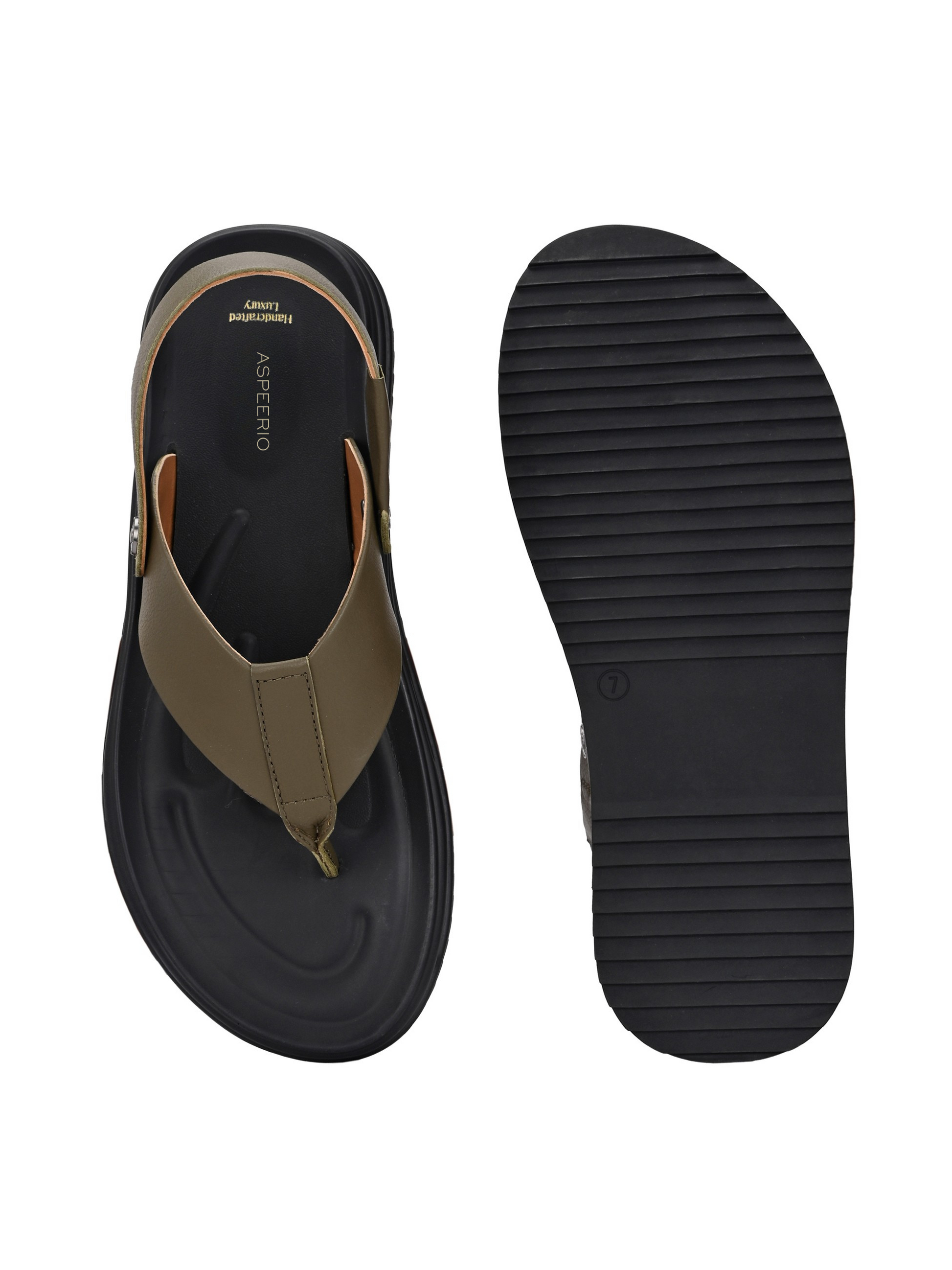 Comet Leather Sandals by Aspeerio