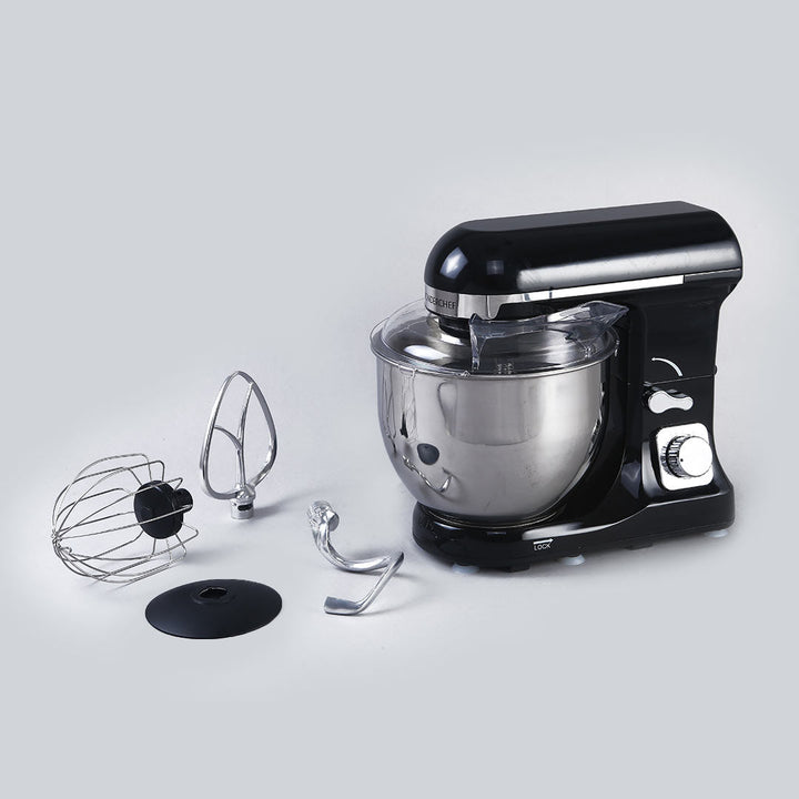 Crimson Edge Die-Cast Metal Kitchen Stand Mixer and Beater