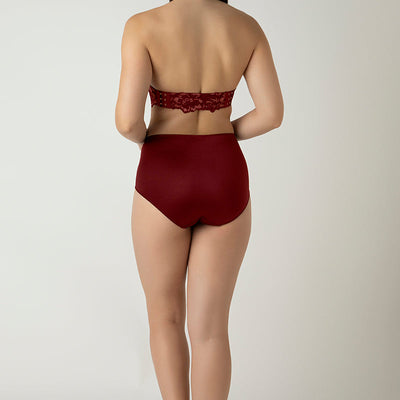 Femme Lace Padded Wired Multiway Bra - Biking Red