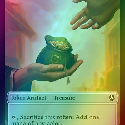 Aang, Awoken Avatar - Marit Lage Token (01) // Treasure Token (22) [TLE/TLA Set Symbol] [Avatar: The Last Airbender Eternal: Tokens] [Foil]