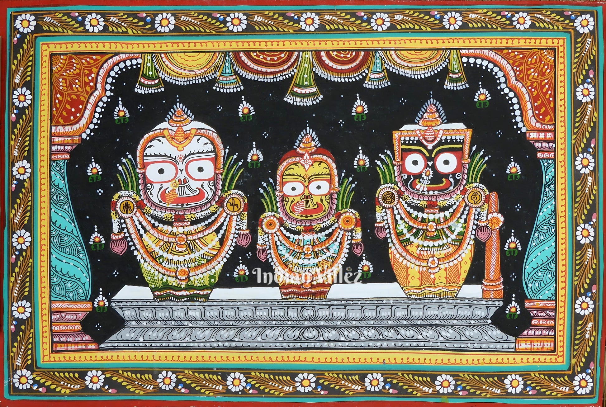 Jagannath Pattachitra Painting For Home Wall Art Decor