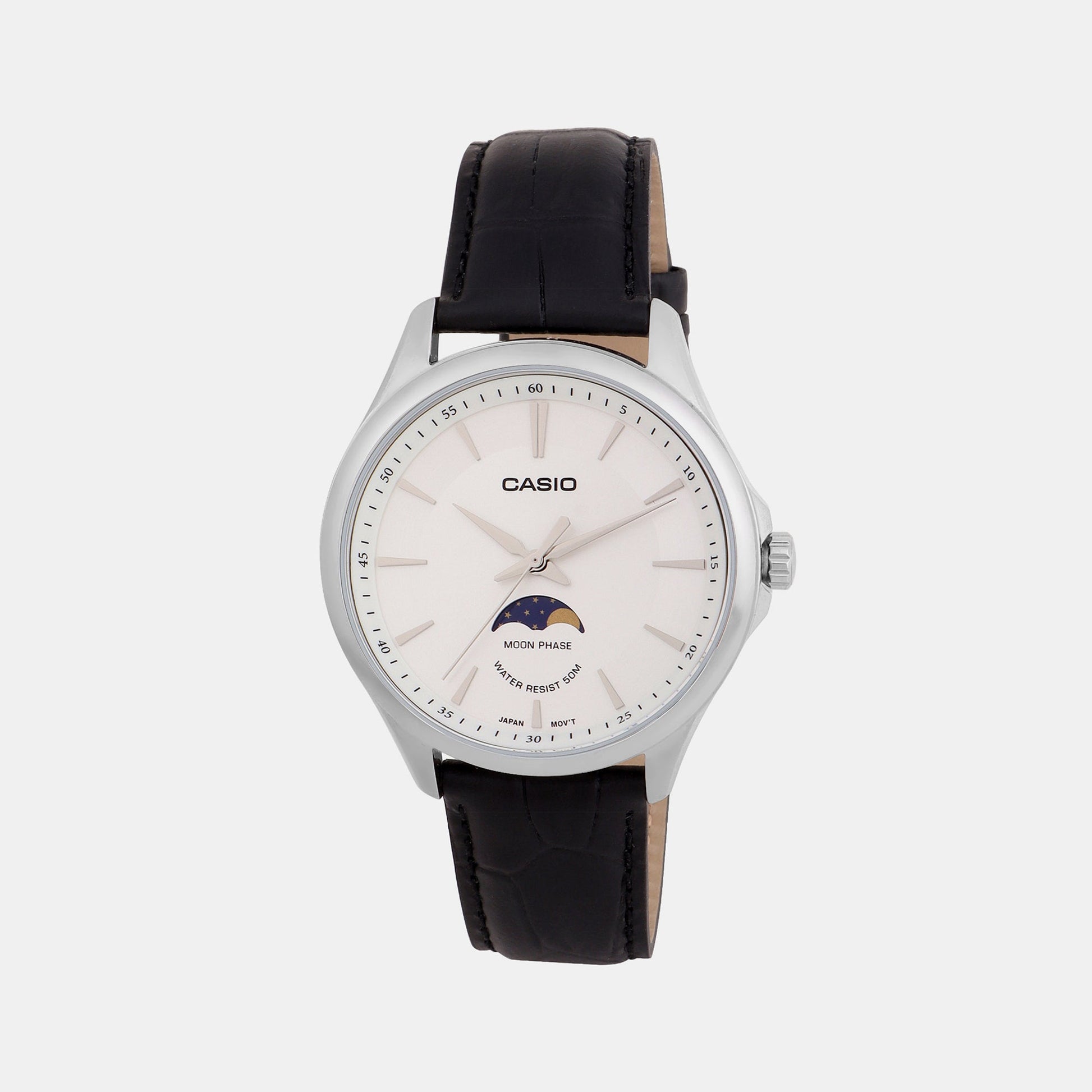 Enticer Men Quartz White Dial Analog Leather Watch A2168