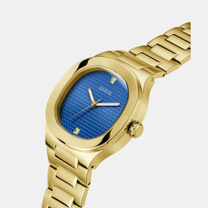 Headline Men Quartz Blue Dial Analog Stainless Steel Watch GW0662G2