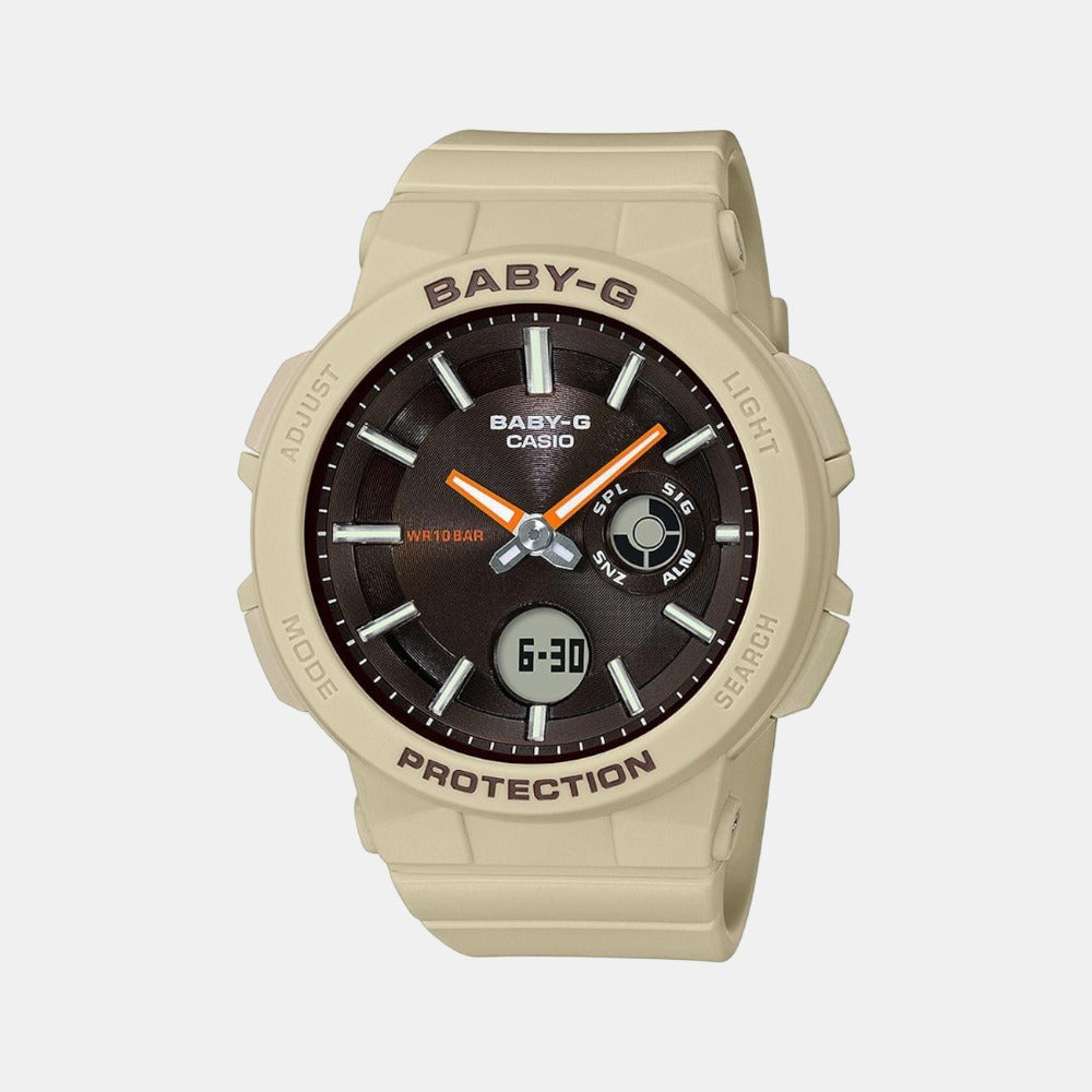 Baby-G Women Quartz Black Dial Analog-Digital Resin Watch BX155