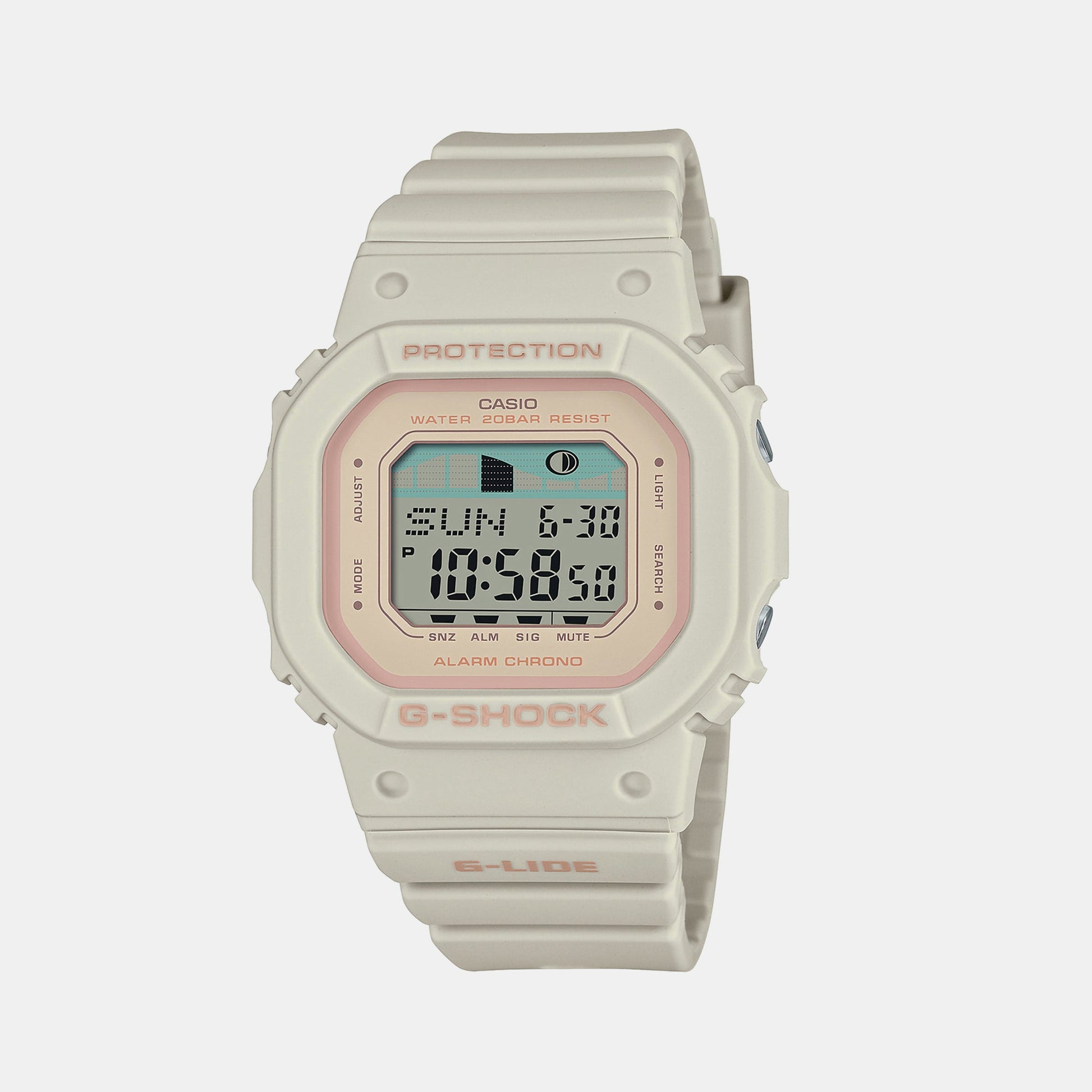 G-Shock Women Women Quartz Rose Gold Dial Digital Resin Watch G1399