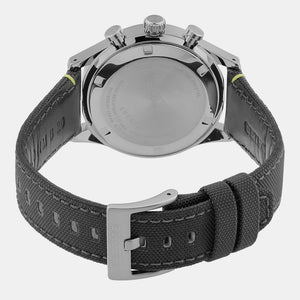 Dress Men Quartz Grey Dial Chronograph Leather Watch SSB423P1