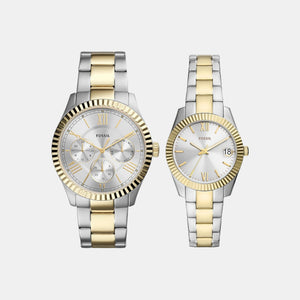 Chapman Couple Quartz Silver Dial Analog Stainless Steel Watch FS5987SET