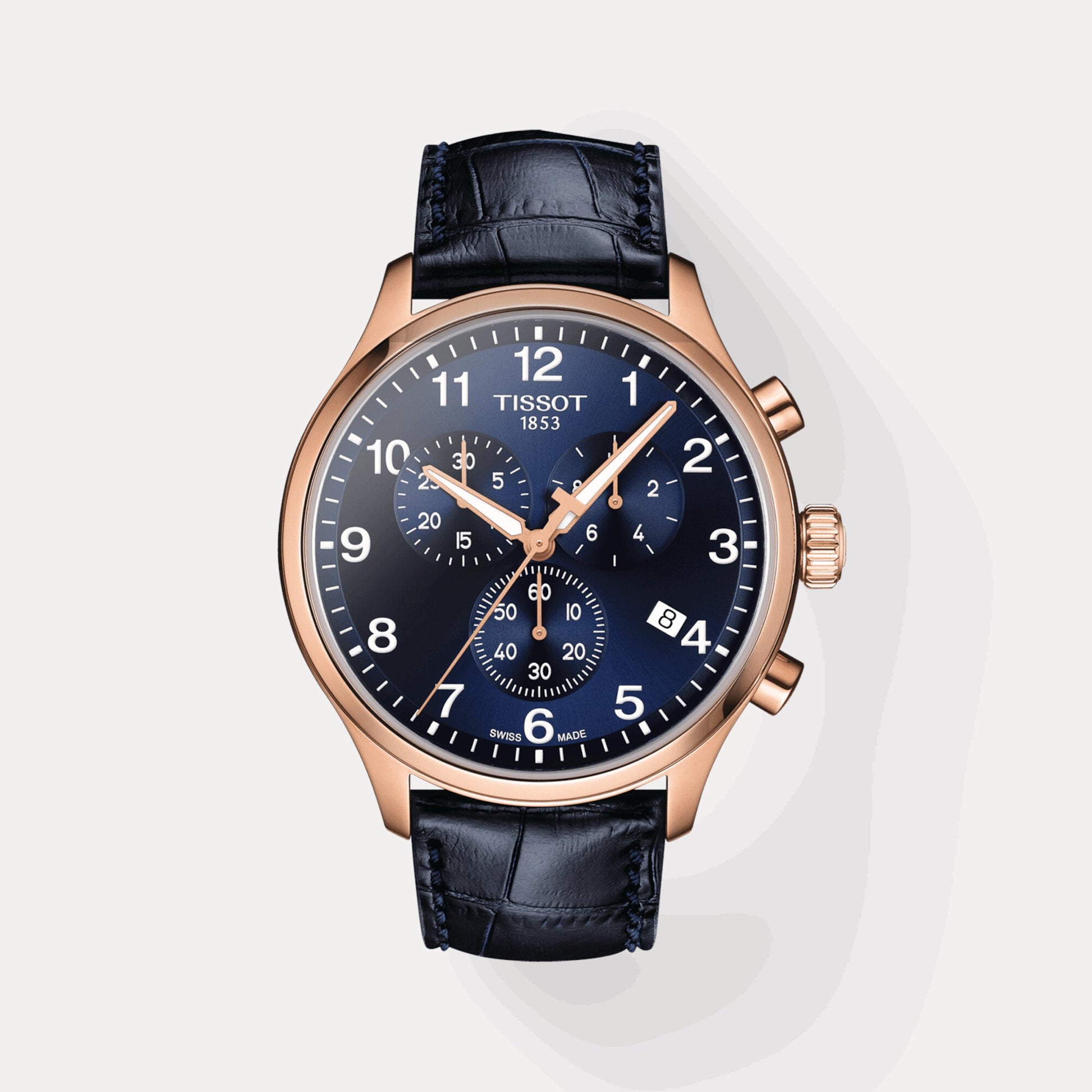 Chrono XL Men Quartz Blue Dial Chronograph Leather Watch T1166173604200